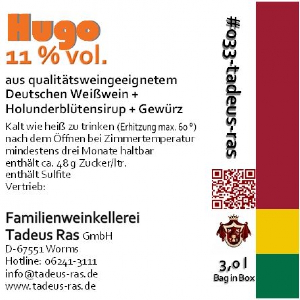 Gewürzte Scheurebe mit Holunderblütensirup